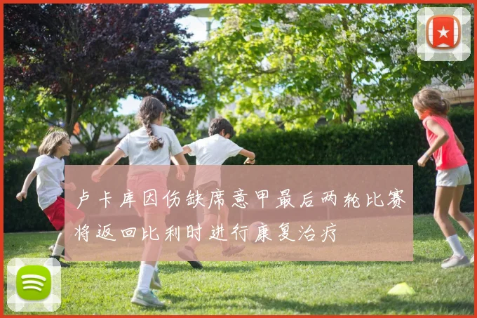卢卡库因伤缺席意甲最后两轮比赛将返回比利时进行康复治疗